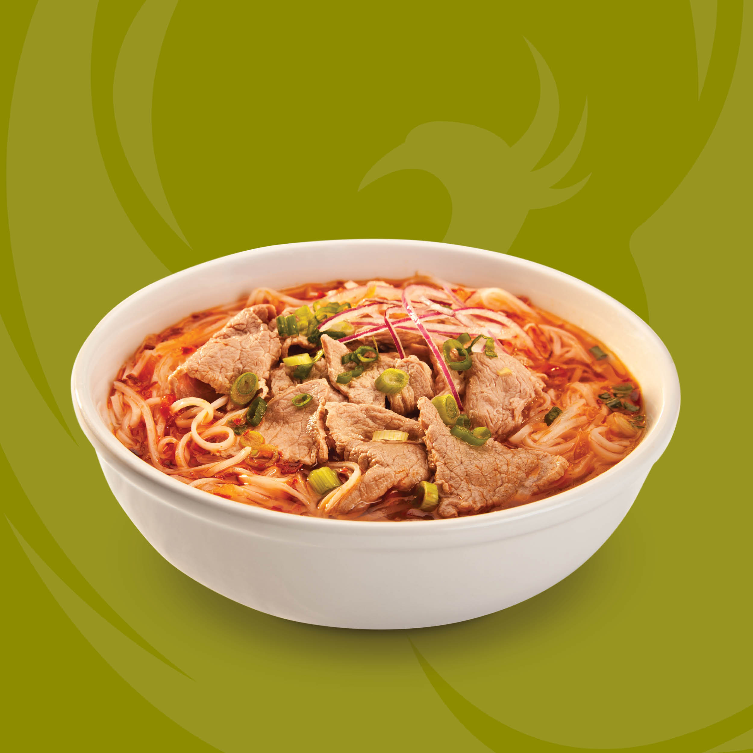 Spicy satay noodle soup